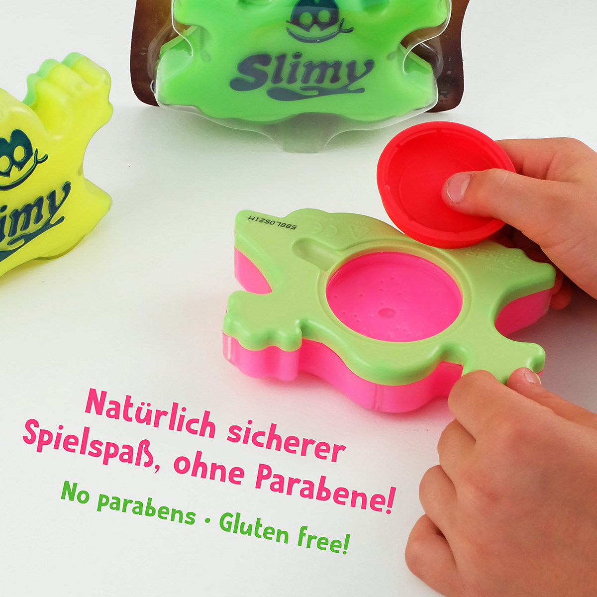 SLIMY® Mega Elastic 150g - Original Mega Slime Spielmasse für Spielspaß mit superdehnbarem Schleim in der Original Slimy Dose