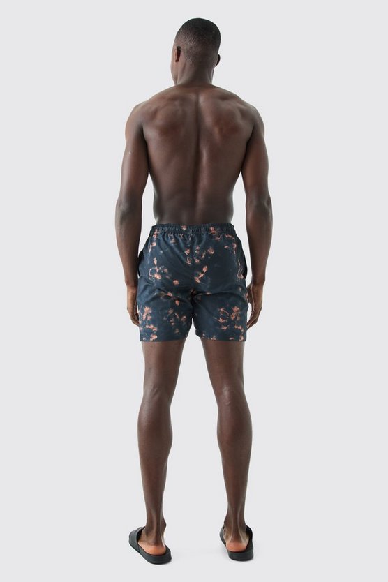 Mittellange Batik Badehose
