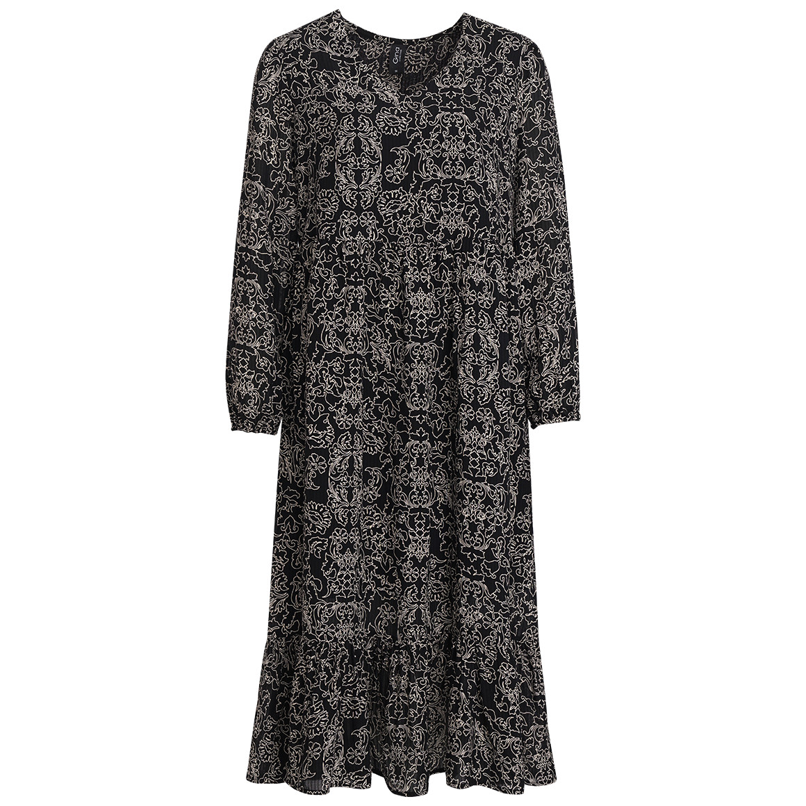 Damen Maxikleid mit floralem Print