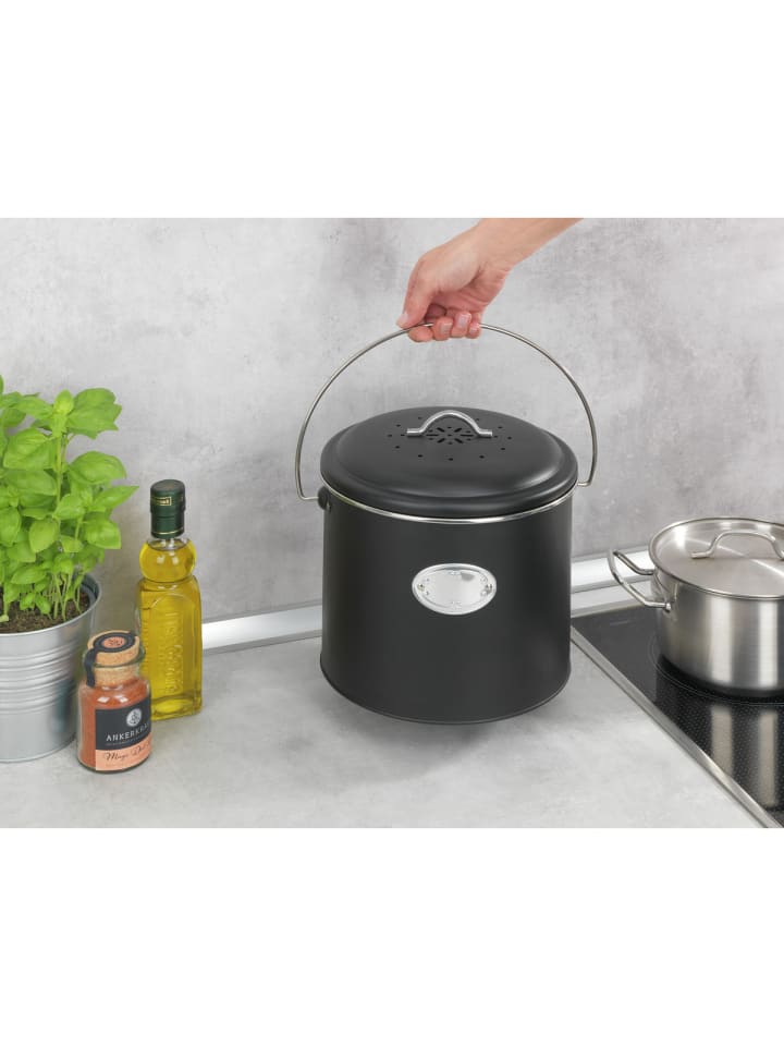 Wenko Komposteimer Mod. Nero 6 L, Komposteimer Nero 6 L in Schwarz günstig kaufen onesize