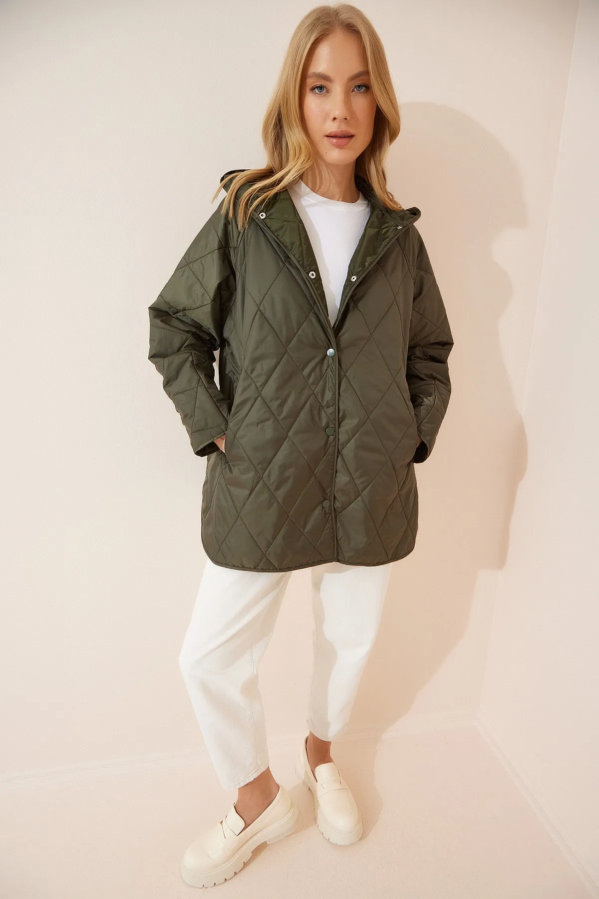 Happiness İstanbul  Winterjacke - Grün - Puffer