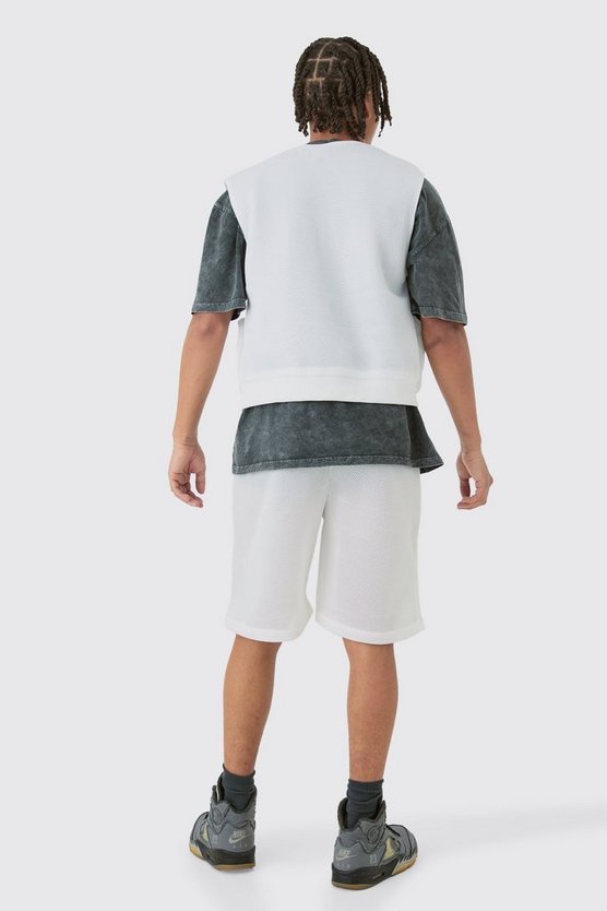 Mesh-Tanktop & Shorts