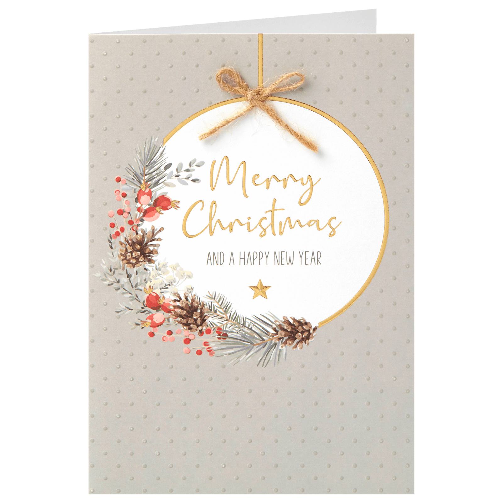 Weihnachtskarte Weihnachskugel 1 Stück