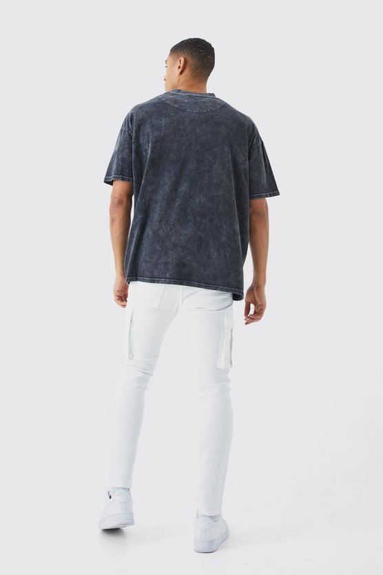 Skinny Stretch Cargo-Jeans