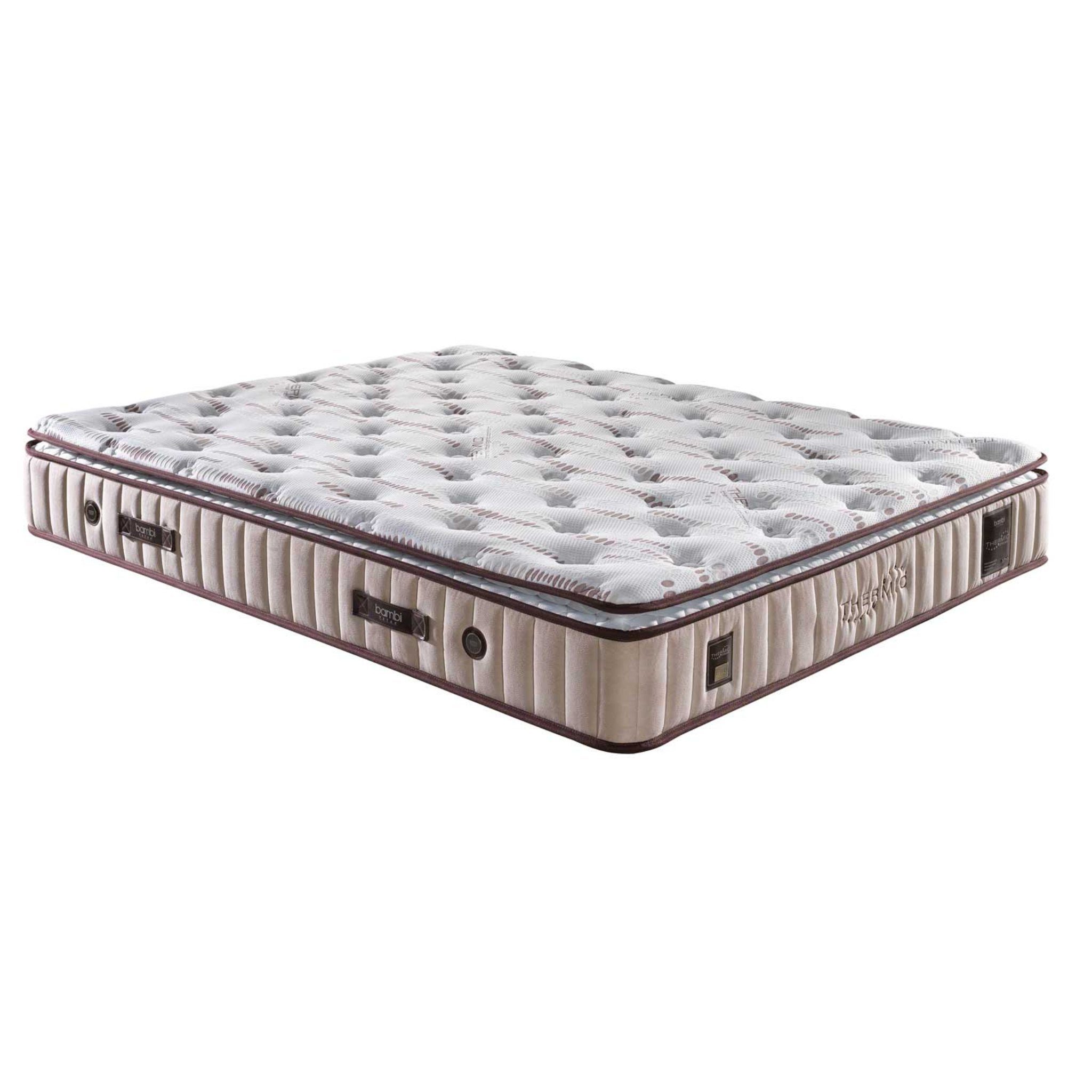 Taschenfederkernmatratze 8 Schichten mit Topper Höhe 30 cm Matratze 90x200 - 180x200 Thermic, Moln