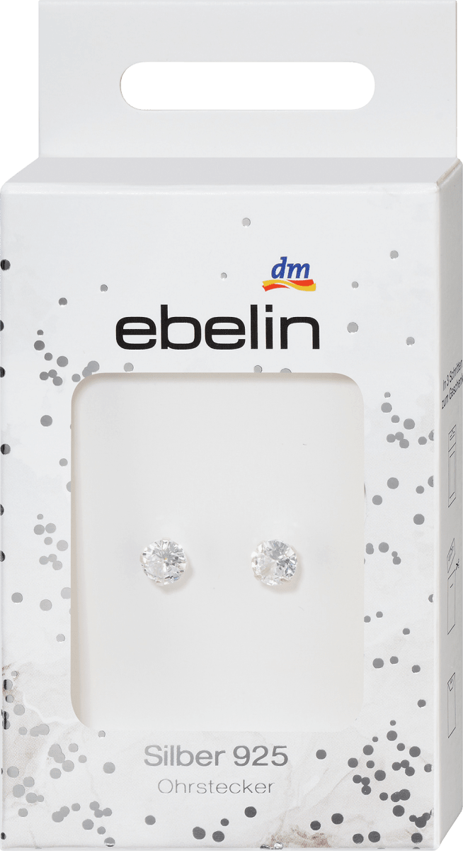 Ohrstecker Strassstein 925 Silber, 2 St