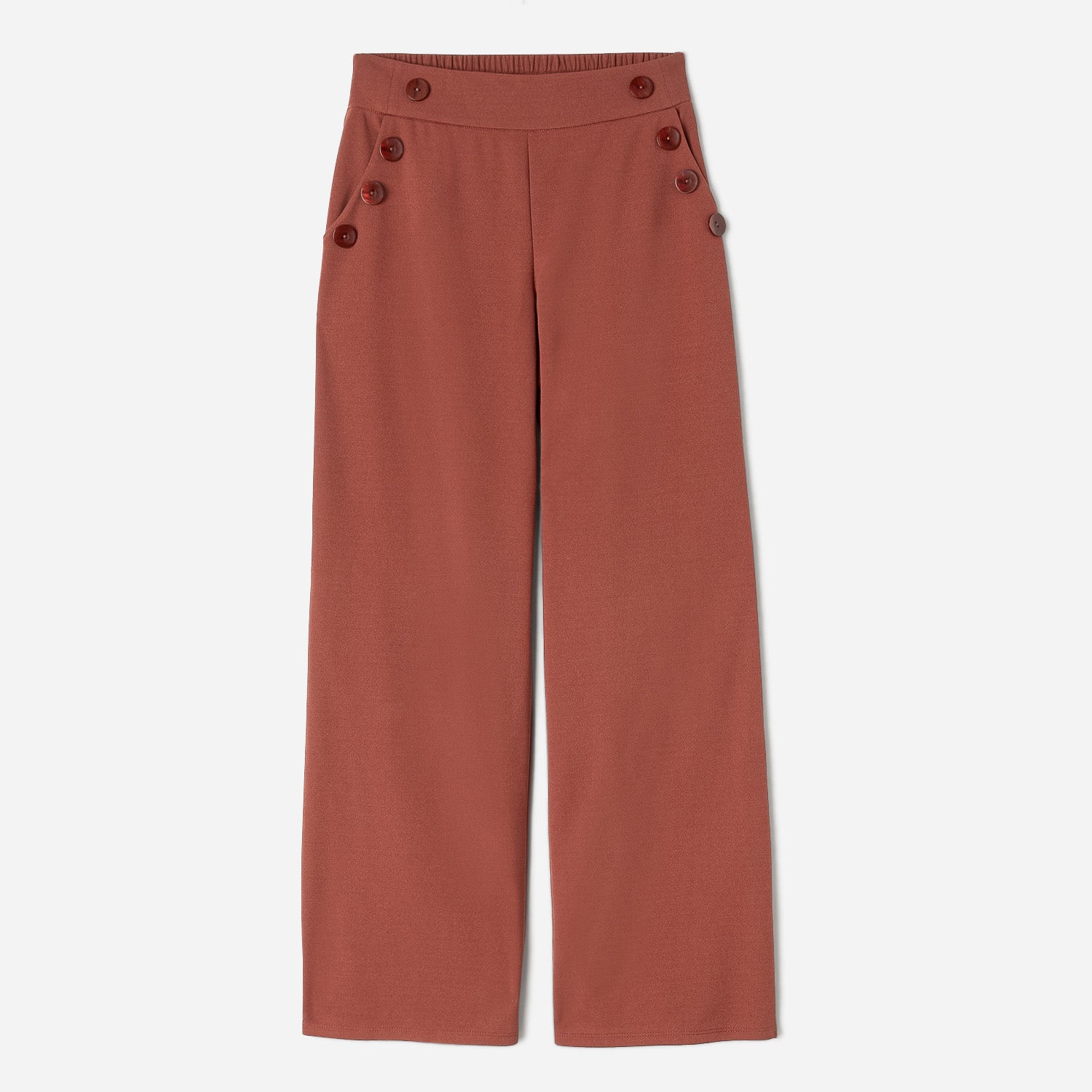 Pantalon large TEXTO brique