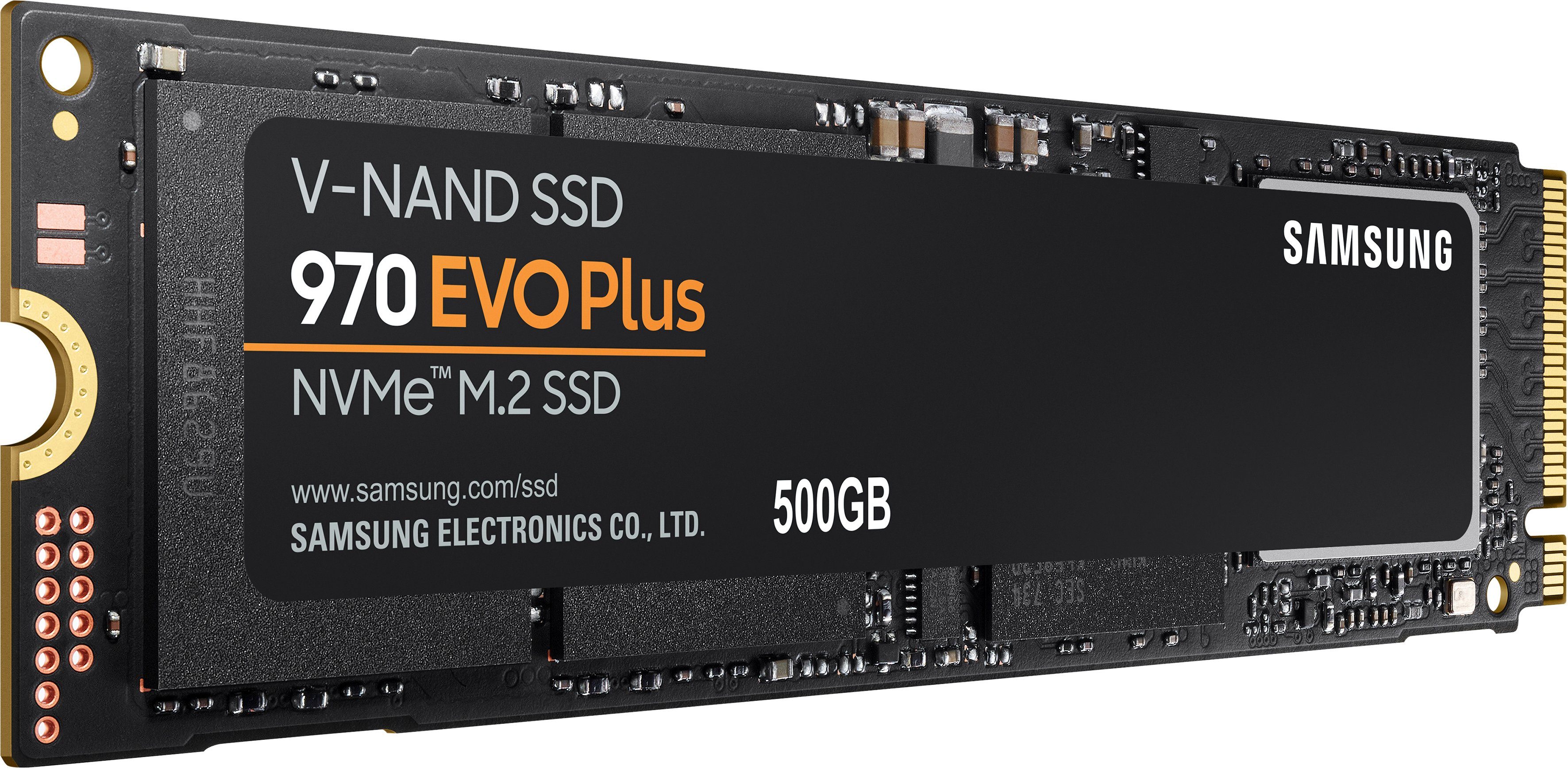 Samsung 970 EVO Plus NVMe™ M.2 1 TB interne SSD (500 GB) 3500 MB/S Lesegeschwindigkeit, 3300 MB/S Schreibgeschwindigkeit