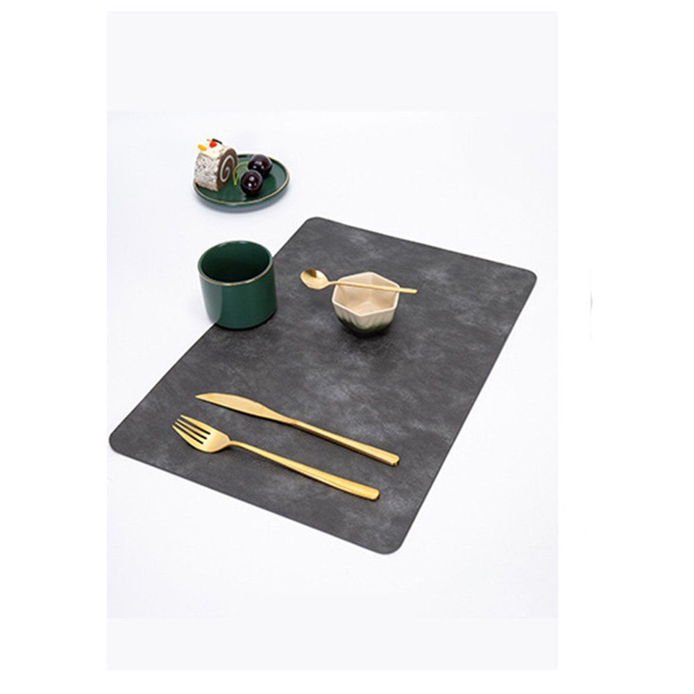 HIBNOPN Tischsitz Abwaschbar Tischset 6er Set Platzdeckchen Doppelseitigen Wasserdicht, (6-tlg)