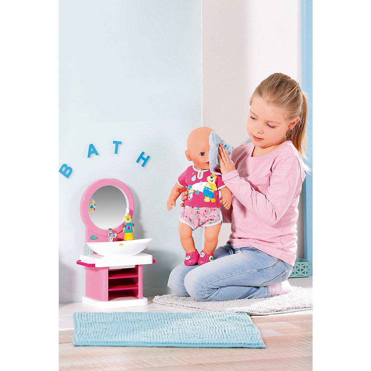 BABY born® Bad Zahnpflege-Set mit Waschtisch