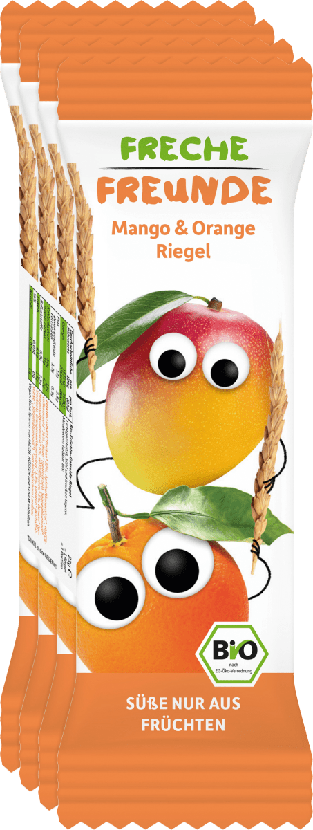 Fruchtriegel mit Getreide Mango & Orange ab 1 Jahr, 4x23g, 92 g