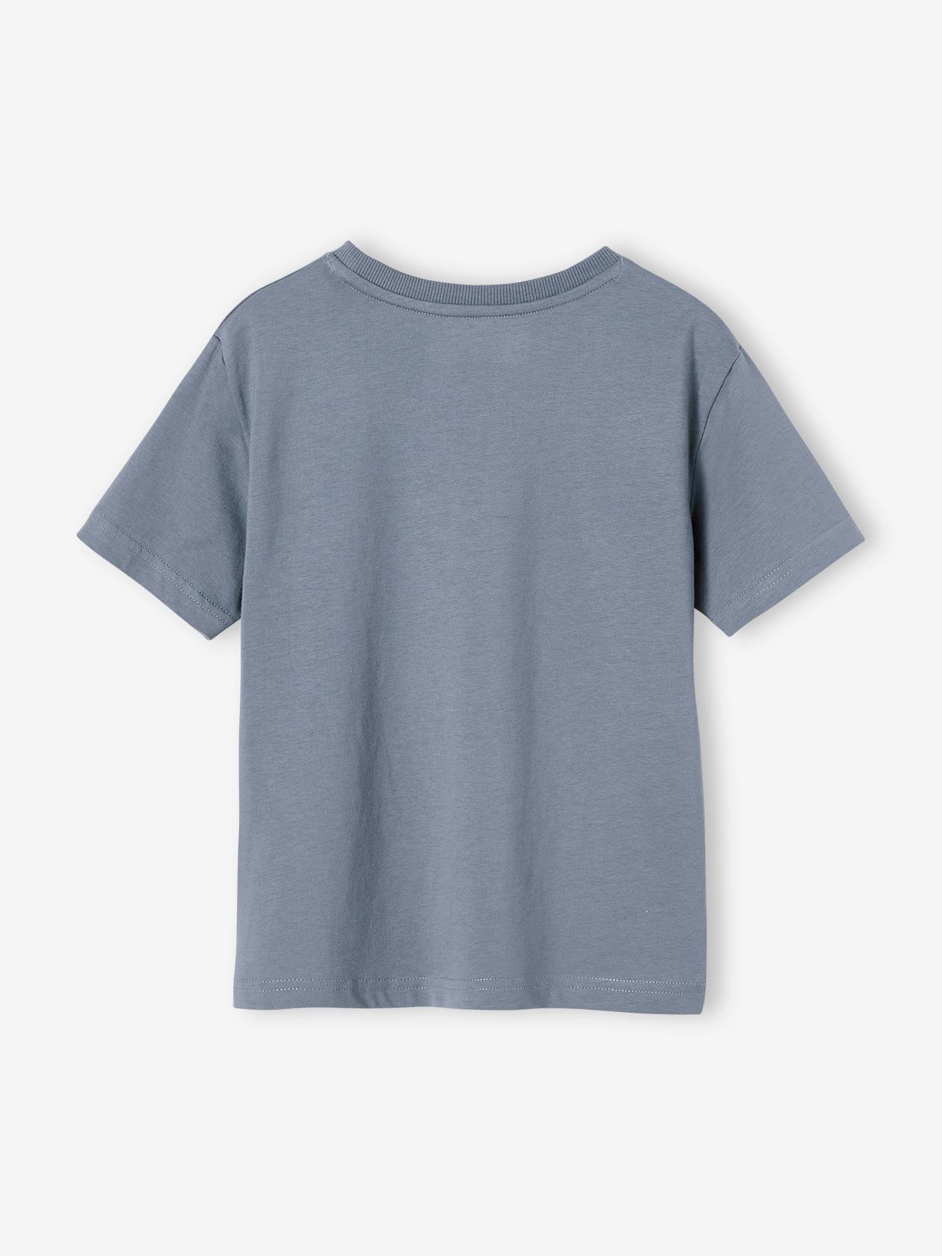 Vertbaudet Jungen T-Shirt, Reliefprint - wollweiß