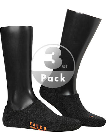 Falke, Serie Keep Warm, Füßlinge, Schurwolle, anthrazit