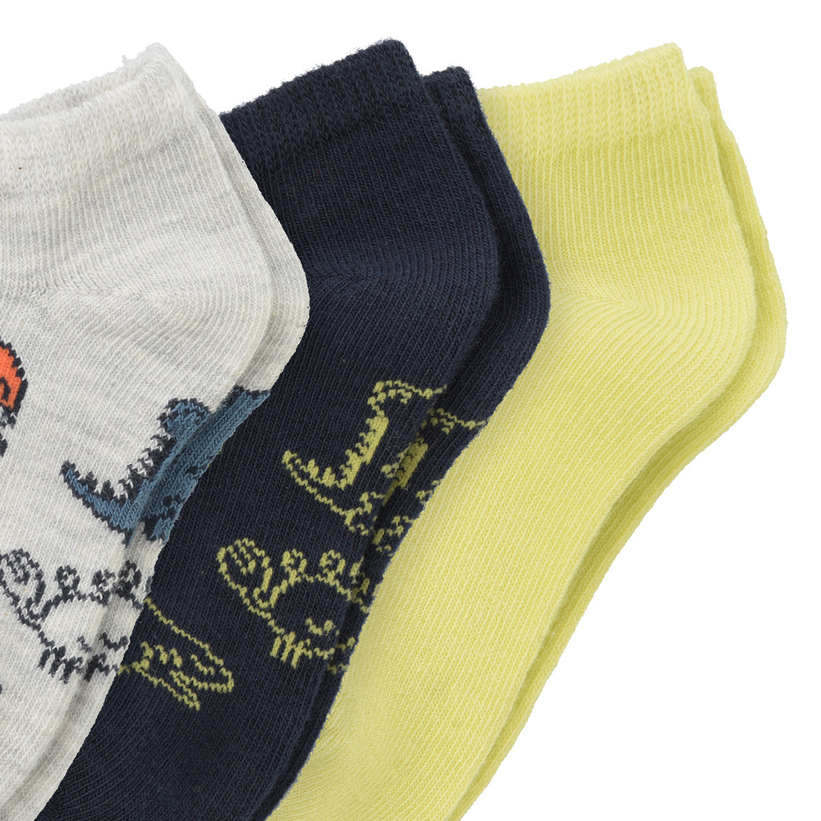 3 Paar Baby Sneaker-Socken im Muster-Mix