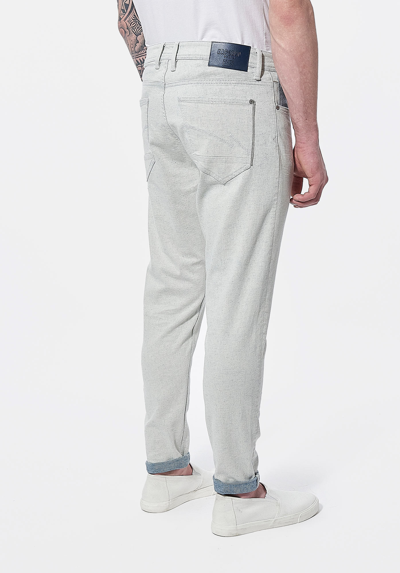 KYLAN  Jean relaxed cropped Homme
