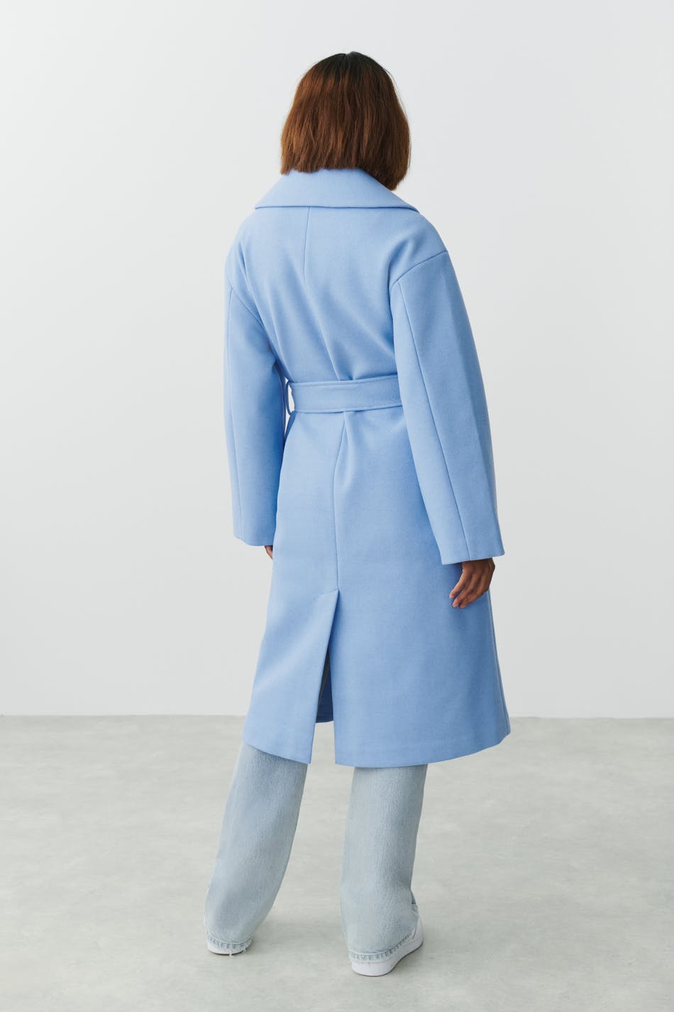 Long belted coat