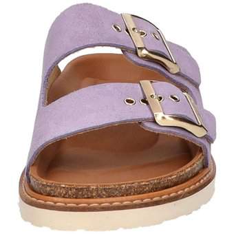 Genuins Hawaii Velour Pantolette in lila