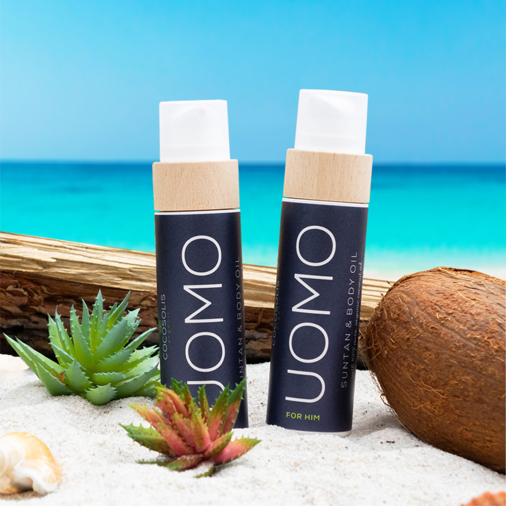 cocosolis Huile de Bronzage pour Homme UOMO Huile de Bronzage
