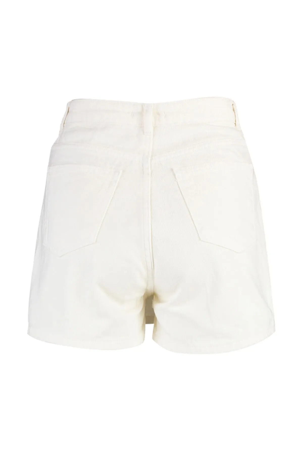 Trendyol Collection  Shorts - Ecru - Mittlerer Bund
