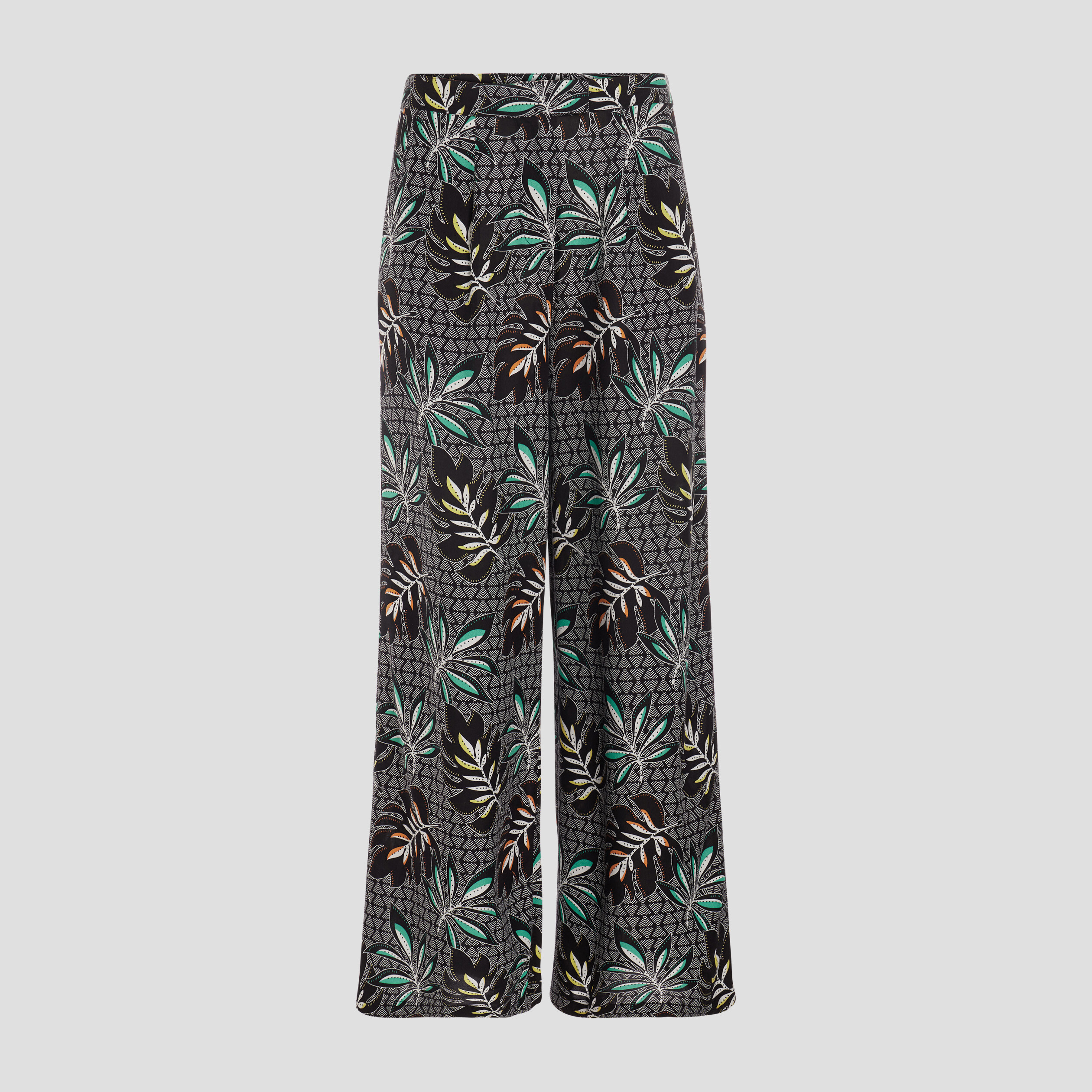 Pantalon large fluide noir femme | La Halle