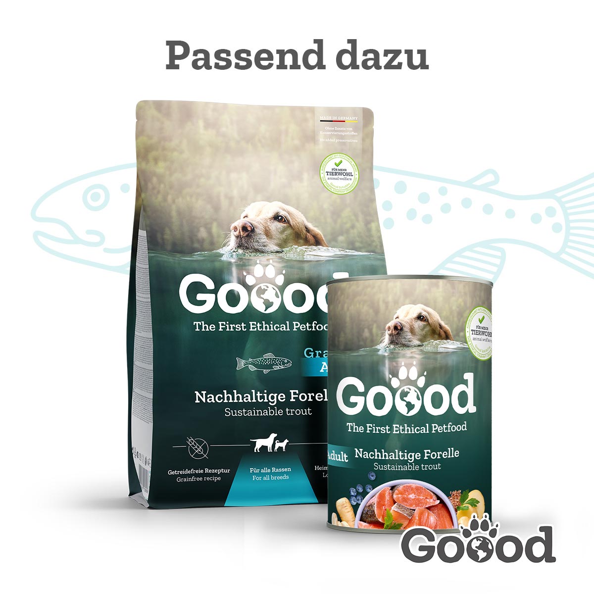 Goood Soft Gooodies Nachhaltige Forelle 100g kaufen bei ZooRoyal
