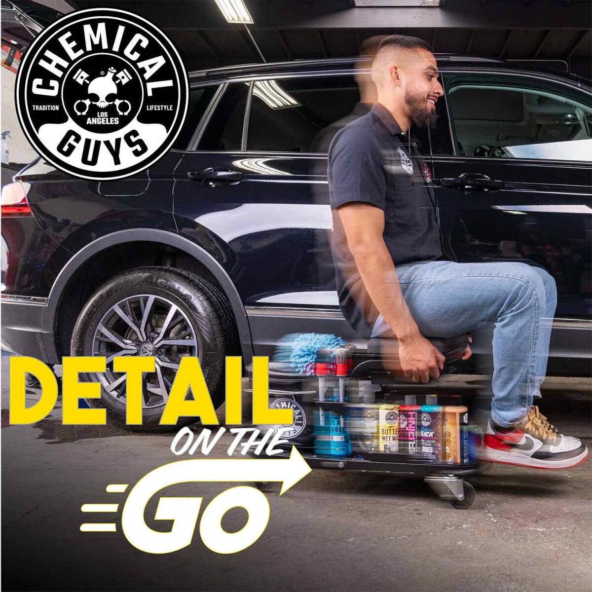 Chemical Guys Soft Stool Ultimate Detailing Rollwagen