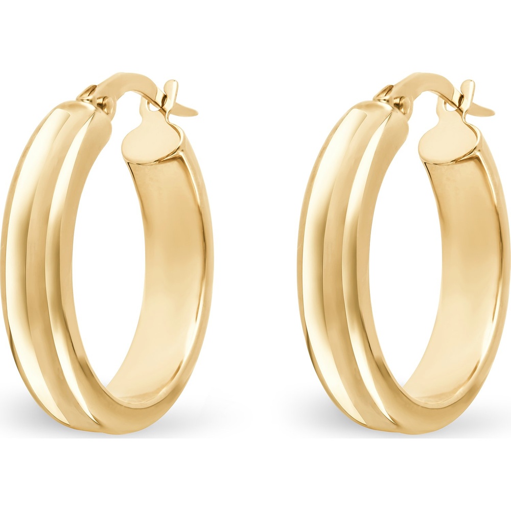FAVS Créoles 585 Or jaune Boucles d'oreilles