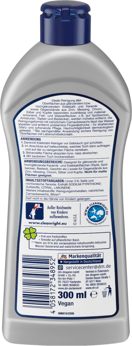 Edelstahlreiniger 3in1, 300 ml
