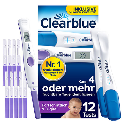 CLEARBLUE Ovulation u.Schwangerschaftstest Kombip.  12 St  Kombipackung