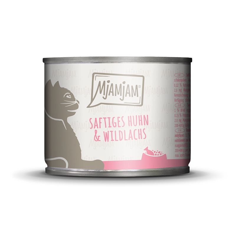 MjAMjAM Nassfutter MjAMjAM 6x200 g Huhn & Wildlachs
