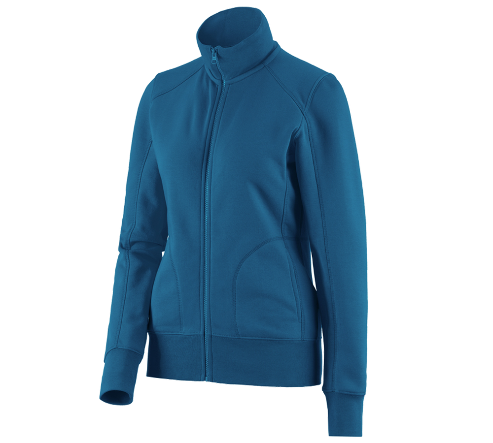 e.s. Sweatjacke poly cotton, Damen