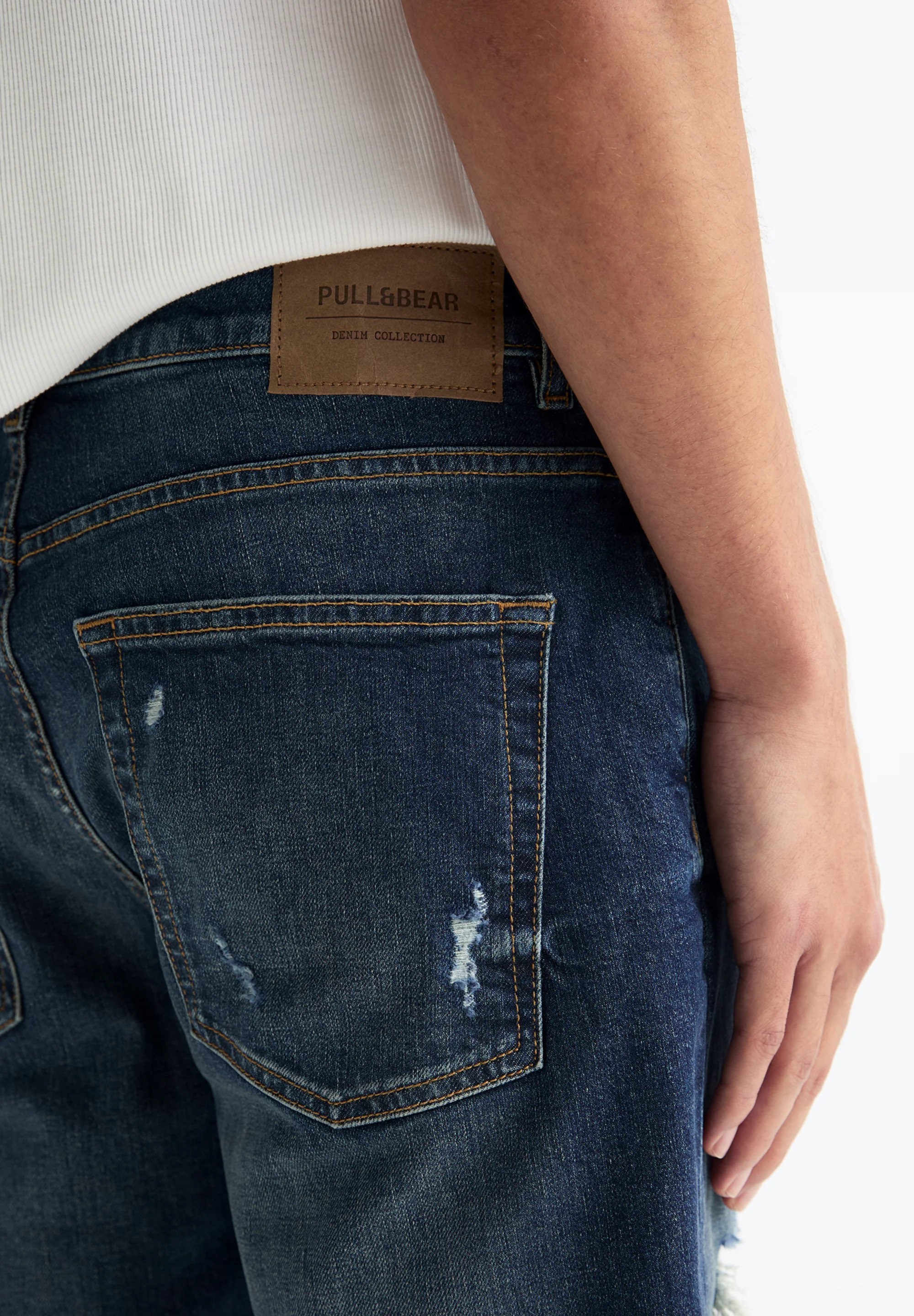 Bermudas rasgadas Pull&Bear - Shorts vaqueros