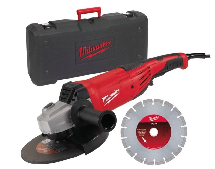 Milwaukee 4933440292 AG 22-230 Σετ διαμαντιών/DMS Γωνιακός τροχός - 2200W - 230mm