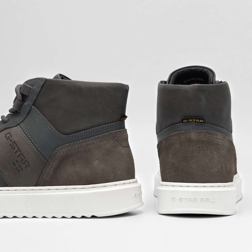 G-STAR RAW ROCUP II Mid Herren Leder Sneaker 2242 007716 GRY