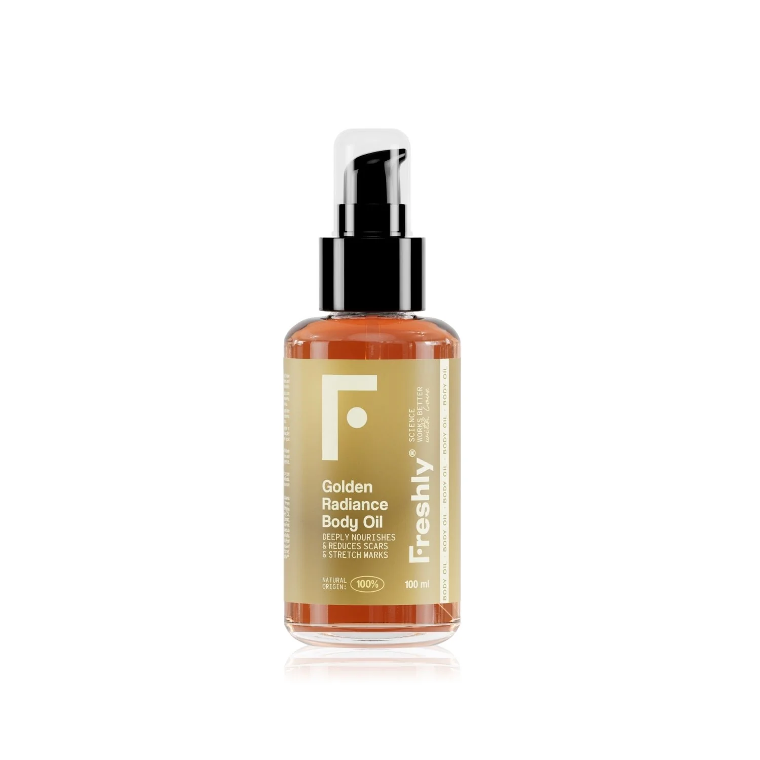 Golden Radiance Body Oil - Lysende kroppsolje, kroppsolje, elastiserende olje mot strekkmerker