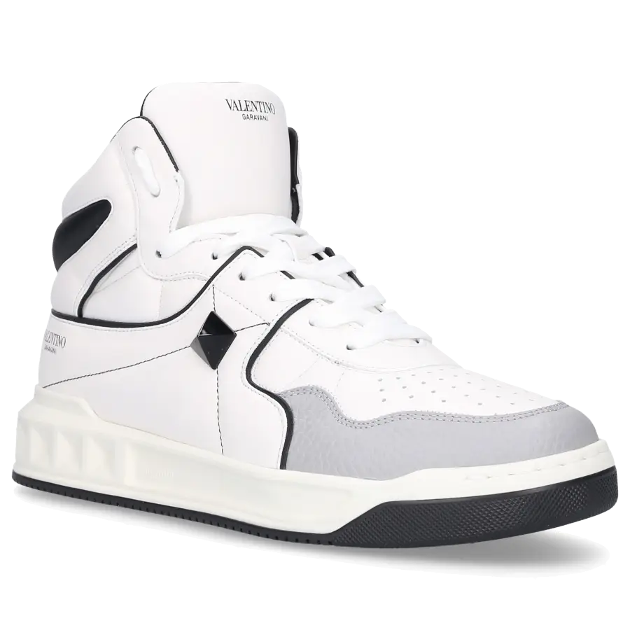 Valentino Garavani - Sneaker high ROMAN STUD Kalbsleder - weiß