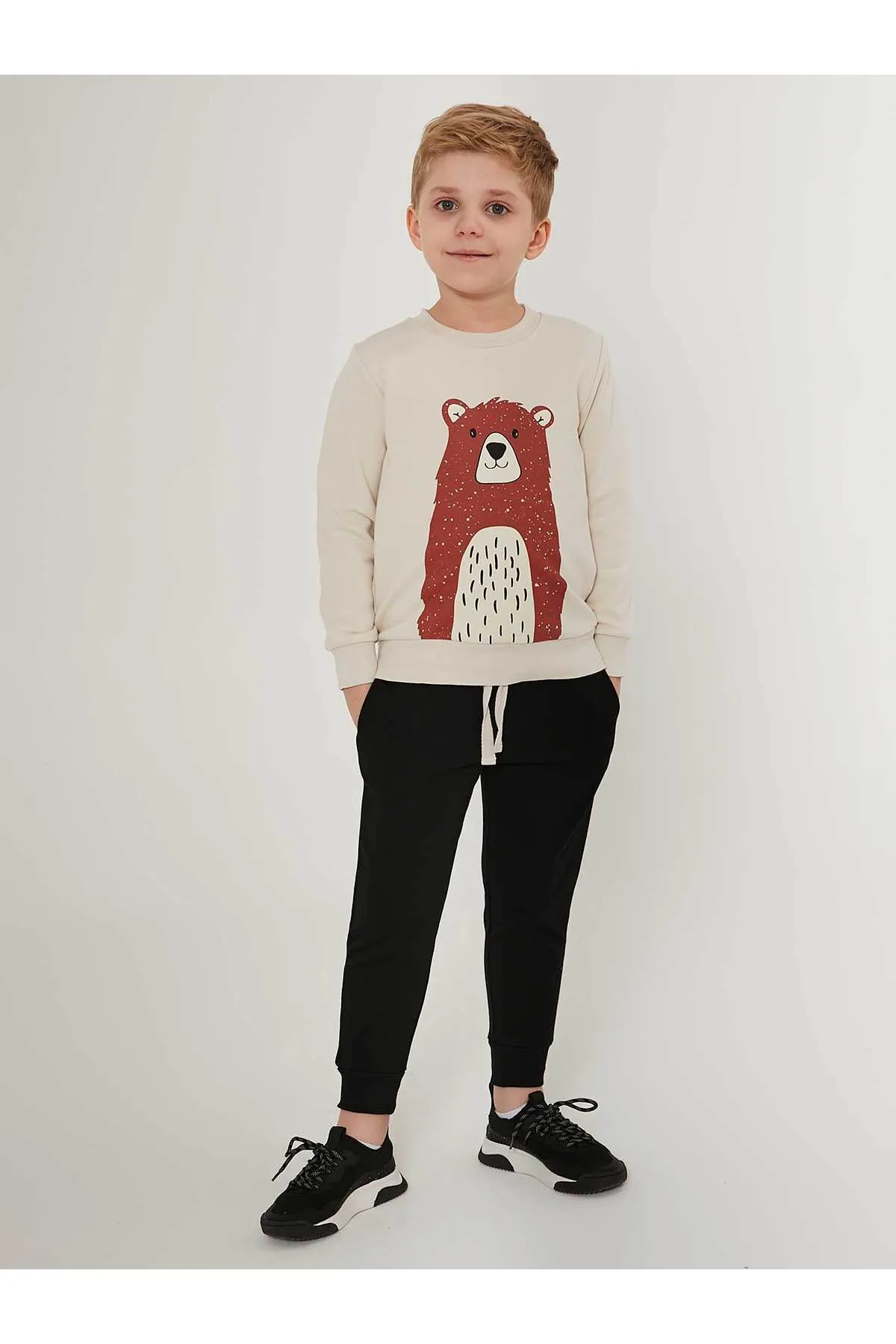ROLY POLY  Beiges Trainingsanzug-Set für Jungen (2–7 Jahre)