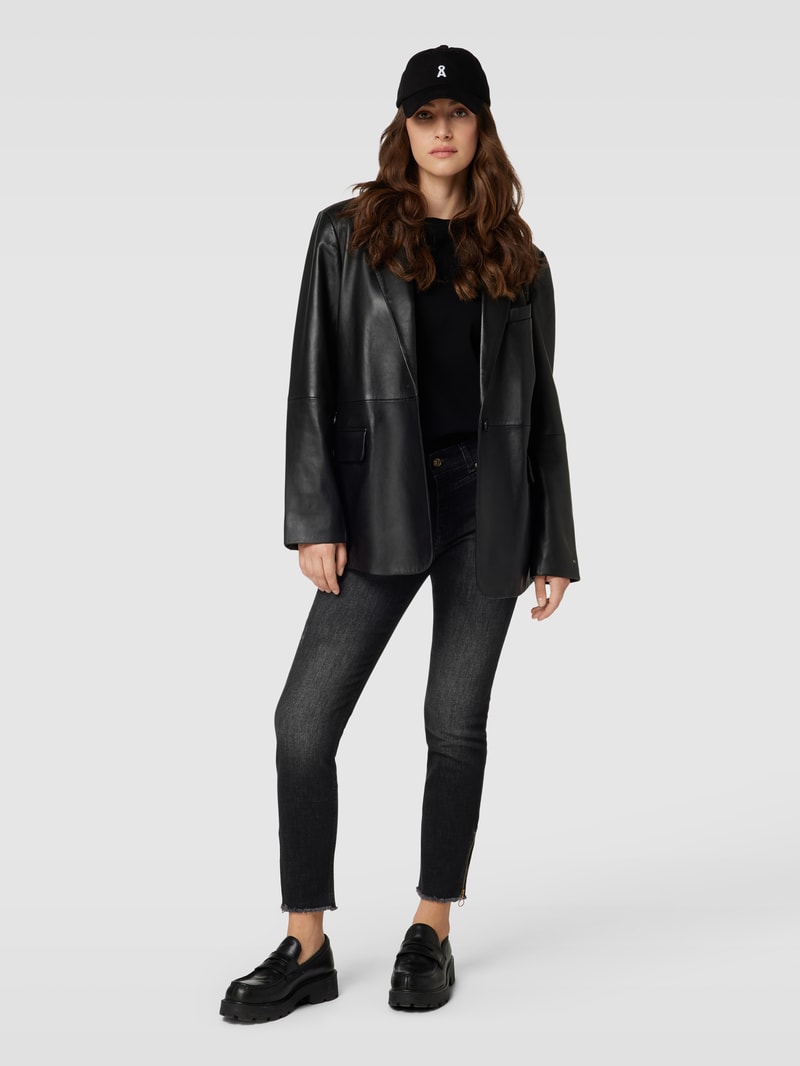 Slim Fit Jeans im 5-Pocket-Design Modell 'RICH' in dunkelgrau