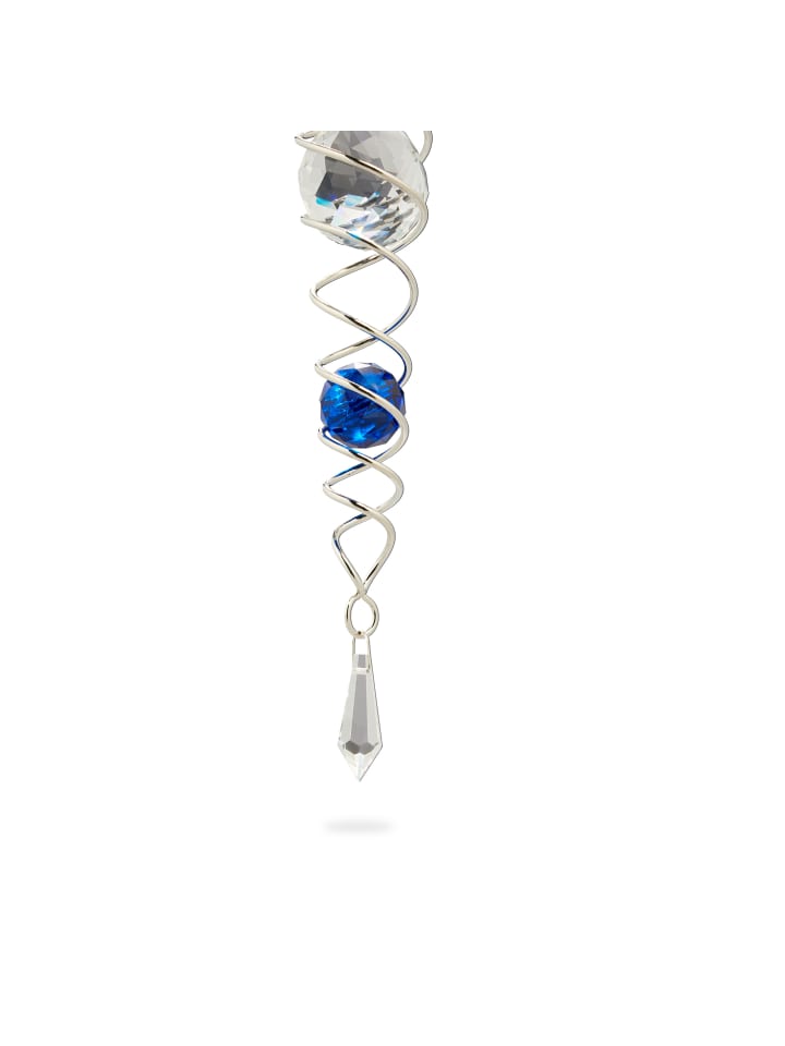 relaxdays Windspiel in Silber/ Blau - (H)46 x Ø 5 cm günstig kaufen onesize