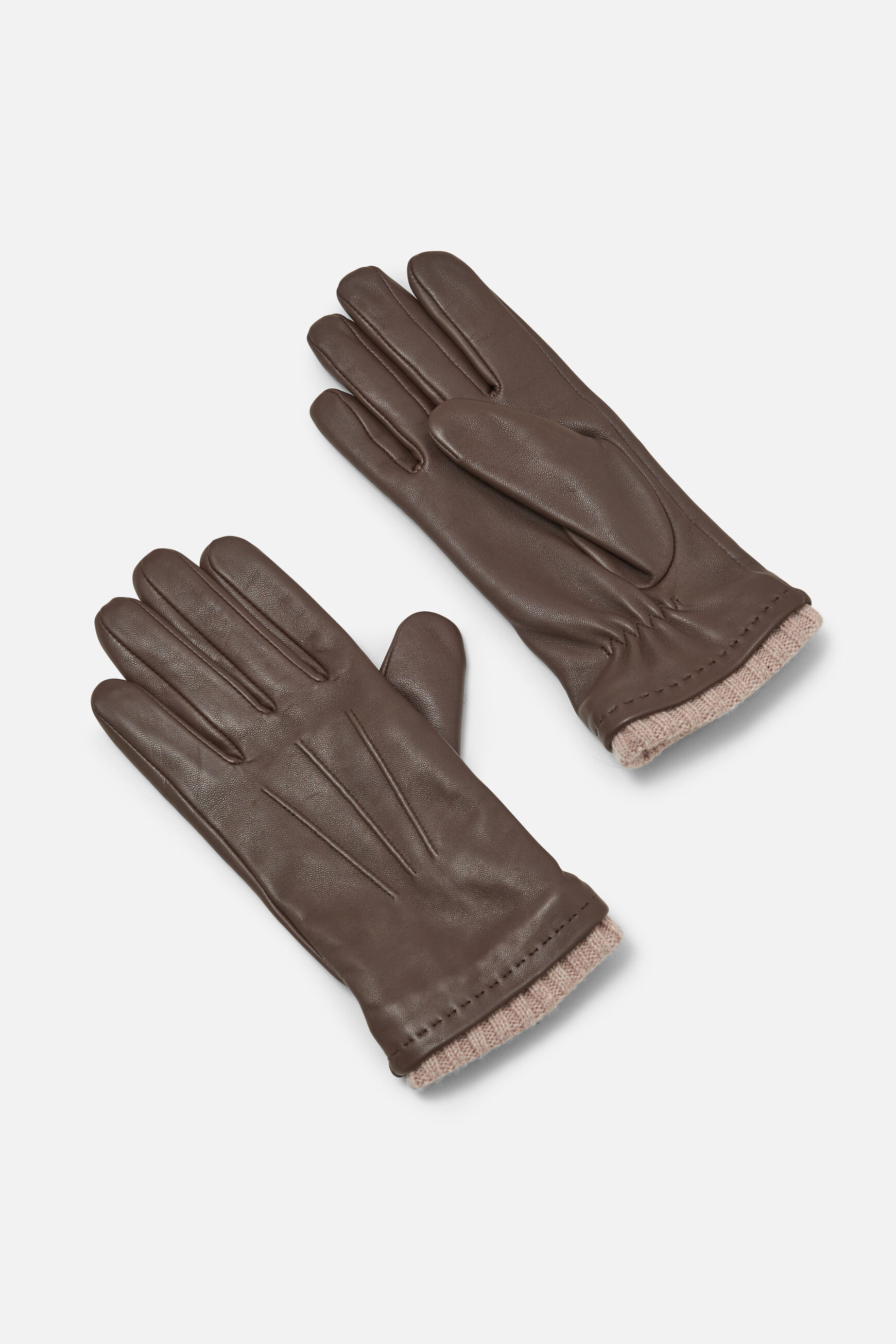 gants gary 100% cuir marron femme