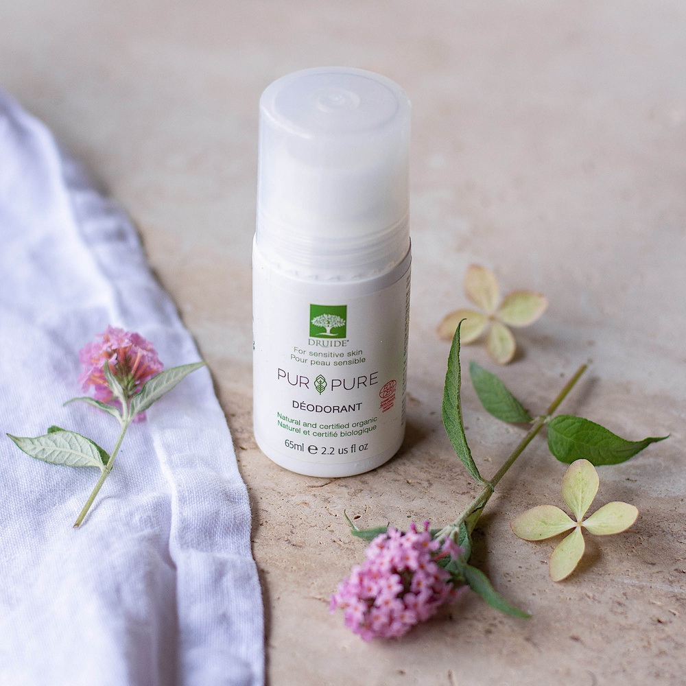 druide Déodorant hypoallergénique Pur&Pure Déodorant bio sans parfum, hypoallergénique pour peaux sensibles | Druide