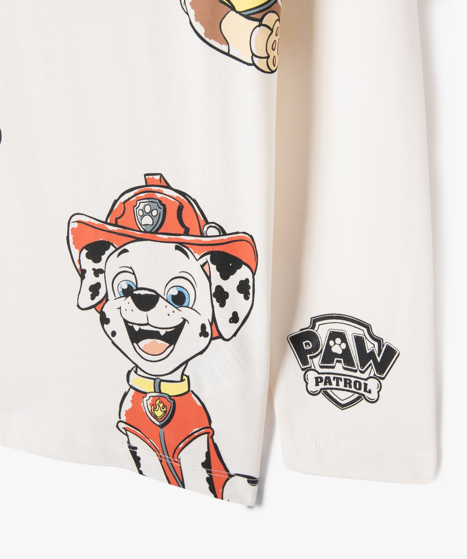 Tee-shirt à manches longues imprimé Garçon - Pat Patrouille ecru | GEMO