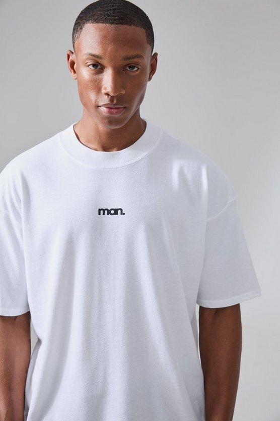 Man Active Oversize T-Shirt mit Sport-Logo