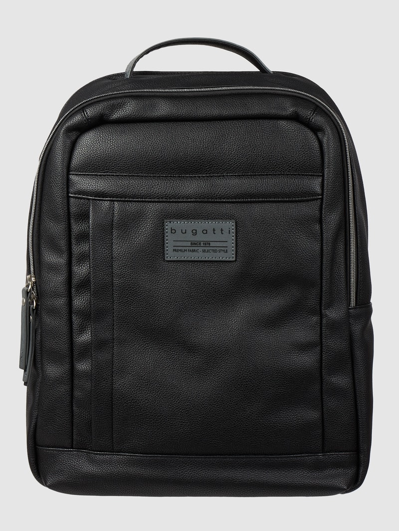Rucksack in Leder-Optik in schwarz