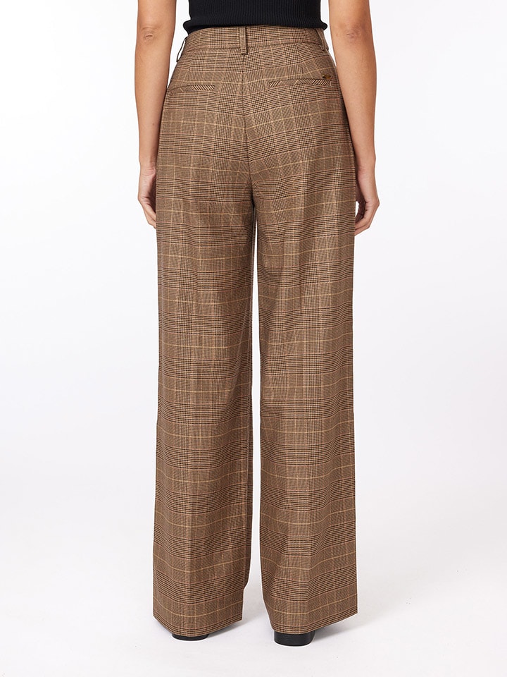 Scotch & Soda Marlenehose in Camel/ Schwarz günstig kaufen