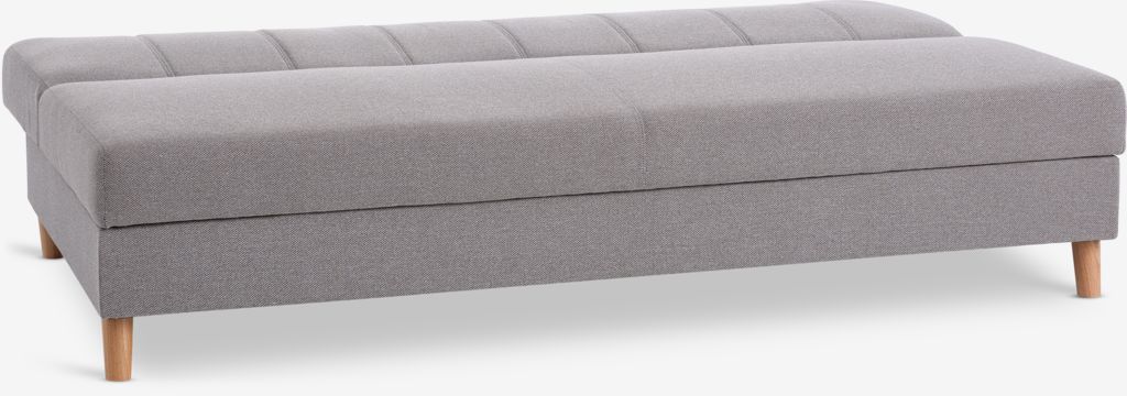 Sofa rozkładana ILDVED tkanina beżowa/kolor dębu