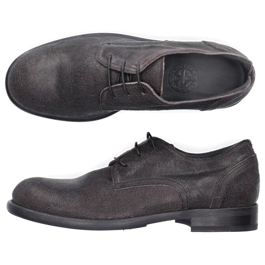 Fiorentini + Baker - Schnürschuhe GUMY Glattleder Prägung schwarz - schwarz