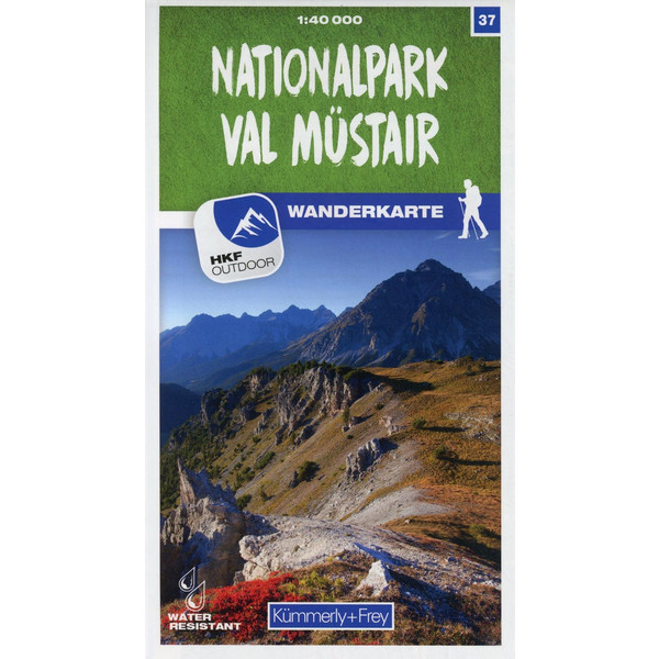 Nationalpark - Val Müstair 37 Wanderkarte 1:40 000 matt laminiert - Wanderkarte