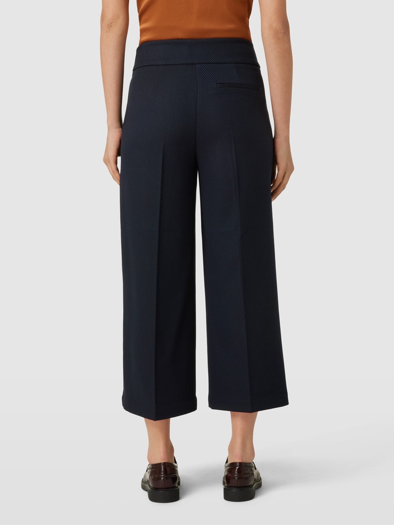 Hose mit fein strukturiertem Muster Modell 'Misha' in marineblau