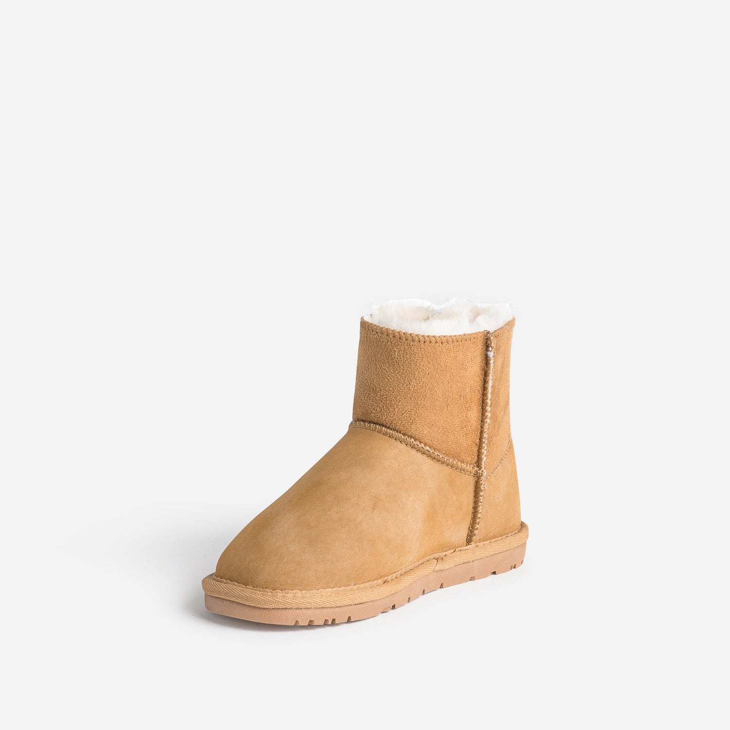 Boots camel suédé fourré